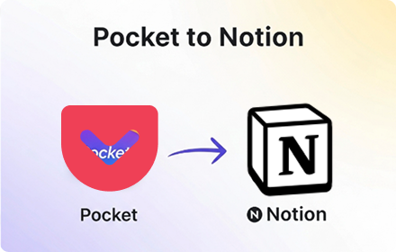 Diagram showing Pocket syncing to Notion